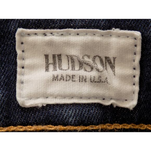 Hudson jeans cropped cuffed straight leg dark wash size 28 - Picture 7 of 9